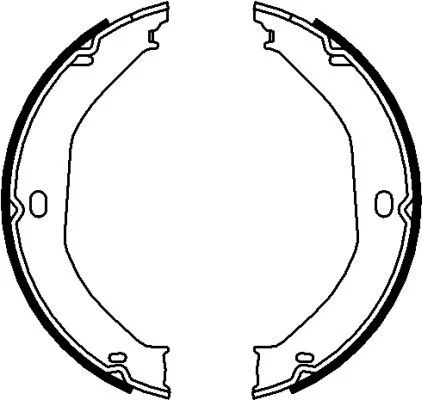 Brake Shoe Set, parking brake TEXTAR 91071700