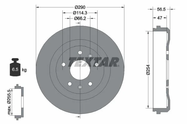 Zavorni boben TEXTAR 94030900