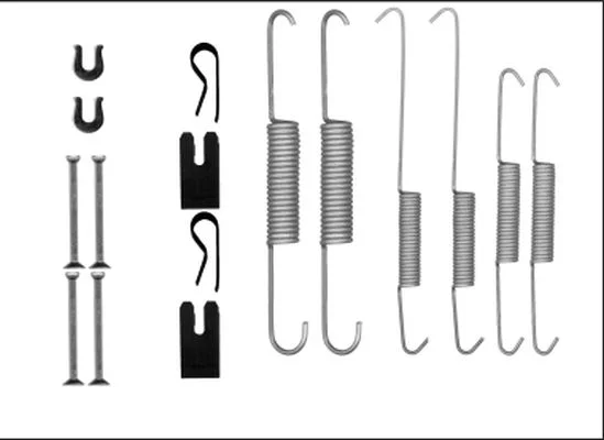 Accessory Kit, brake shoes TEXTAR 97040000