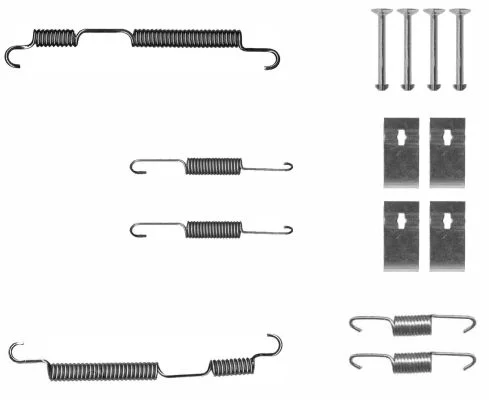 Accessory Kit, brake shoes TEXTAR 97048700