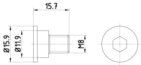 Bolt, brake disc TEXTAR TPM0003