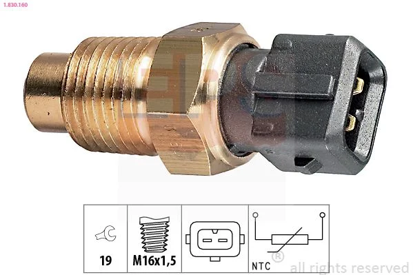 Sensor, coolant temperature EPS 1.830.160