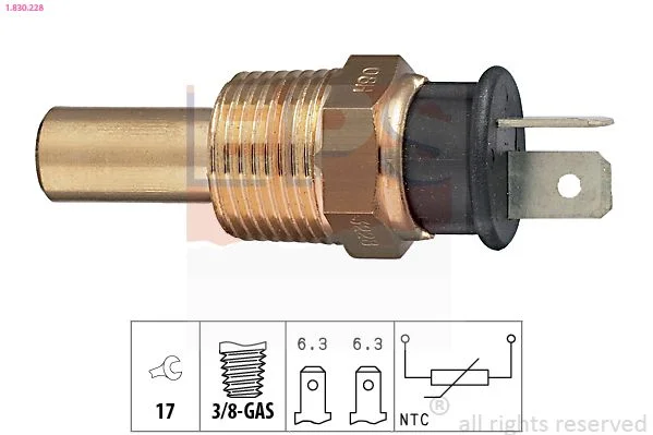 Sensor, coolant temperature EPS 1.830.228