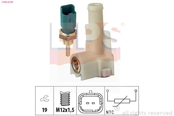 Sensor, coolant temperature EPS 1.830.233K