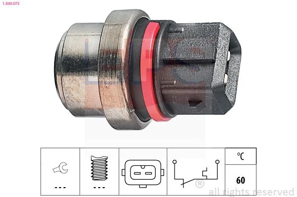 Temperature Switch, coolant warning lamp EPS 1.840.075