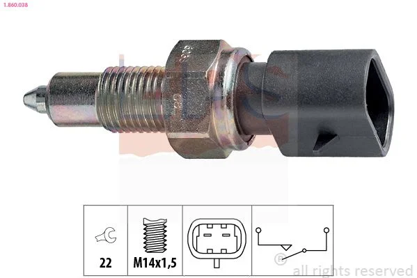 Switch, reverse light EPS 1.860.038