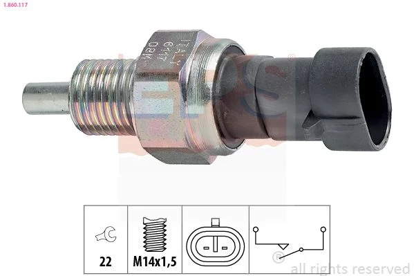 Switch, reverse light EPS 1.860.117
