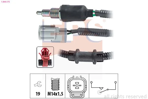 Switch, reverse light EPS 1.860.175