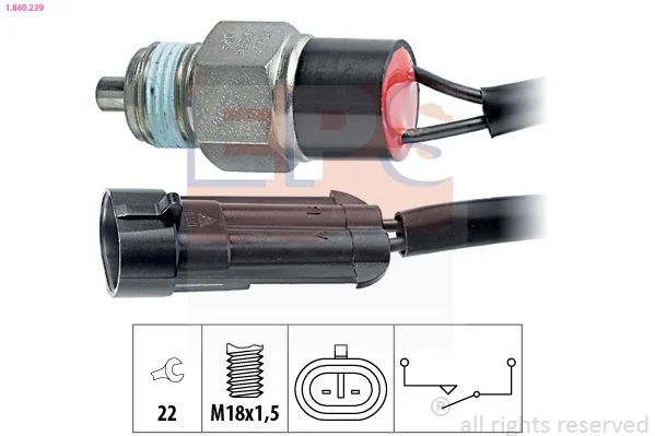 Switch, reverse light EPS 1.860.239