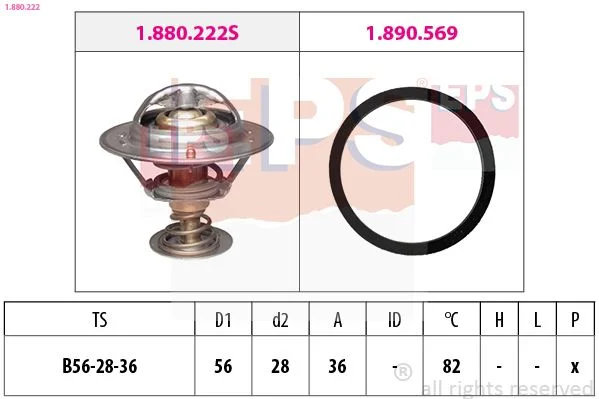 Thermostat, coolant EPS 1.880.222