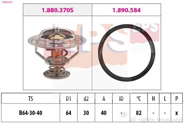 Thermostat, coolant EPS 1.880.370
