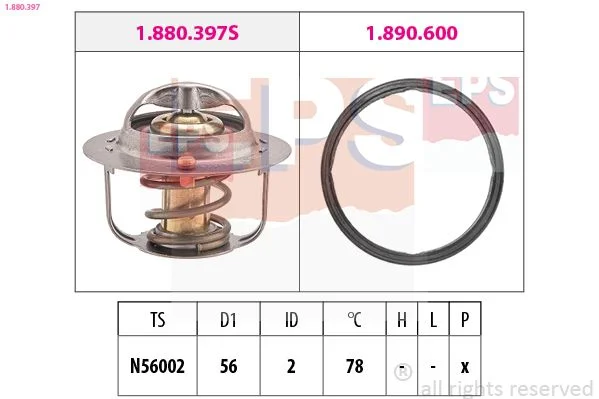Thermostat, coolant EPS 1.880.397