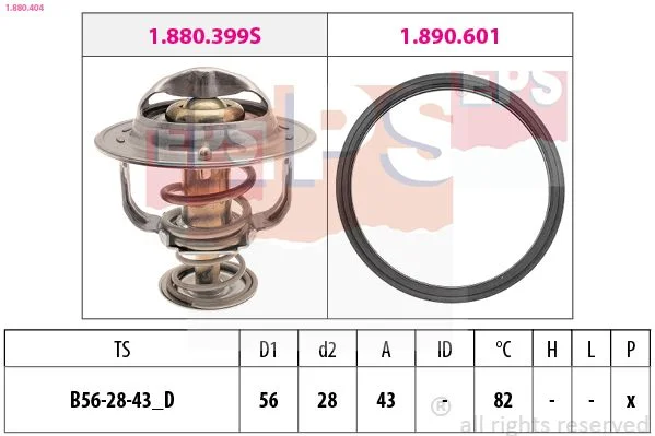 Thermostat, coolant EPS 1.880.404
