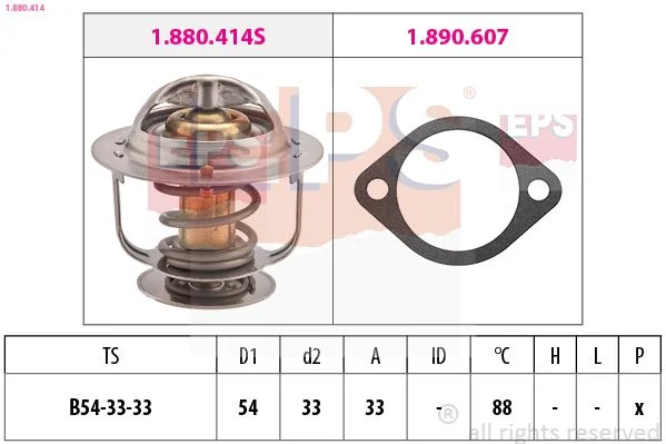Thermostat, coolant EPS 1.880.414