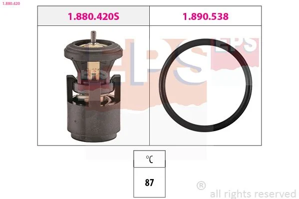 Thermostat, coolant EPS 1.880.420