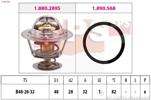 Thermostat, coolant EPS 1.880.466