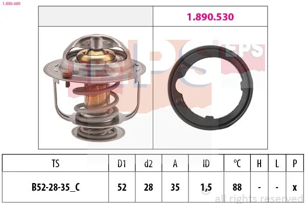 Thermostat, coolant EPS 1.880.489