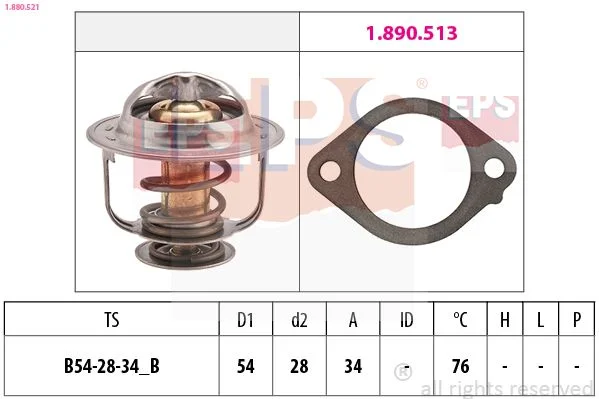 Thermostat, coolant EPS 1.880.521