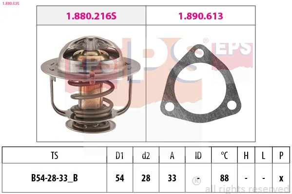 Thermostat, coolant EPS 1.880.535