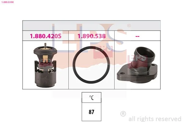 Thermostat, coolant EPS 1.880.559K