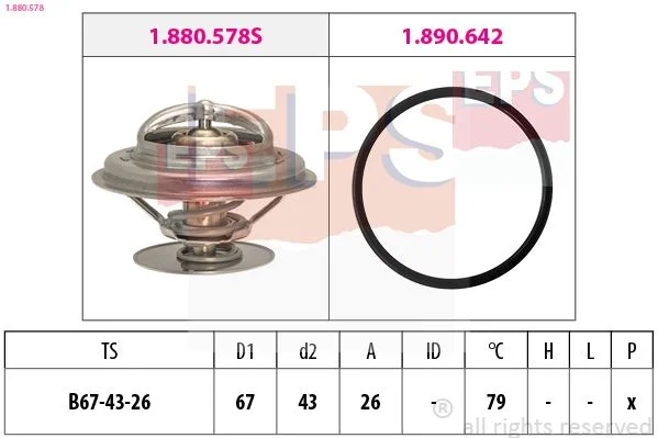 Termostat, hladilna tekočina EPS 1.880.578