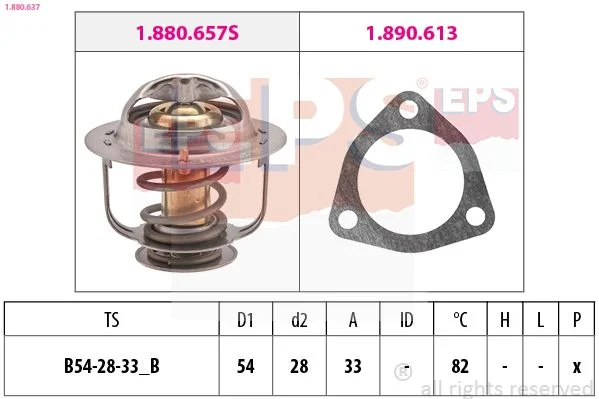 Thermostat, coolant EPS 1.880.637