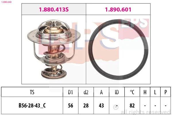 Thermostat, coolant EPS 1.880.640