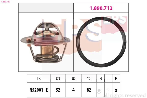 Thermostat, coolant EPS 1.880.725