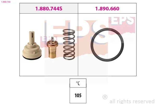 Thermostat, coolant EPS 1.880.744