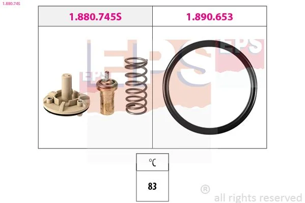 Thermostat, coolant EPS 1.880.745