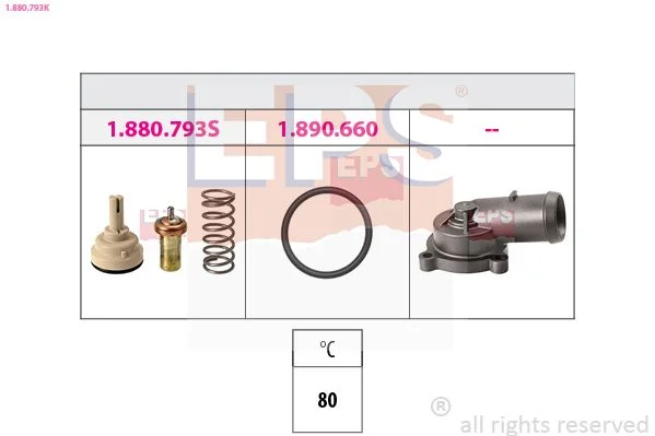Thermostat, coolant EPS 1.880.793K