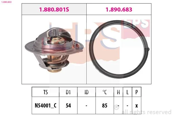 Thermostat, coolant EPS 1.880.803