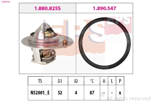 Thermostat, coolant EPS 1.880.825