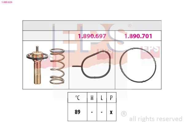 Thermostat, coolant EPS 1.880.826