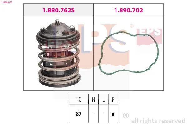 Thermostat, coolant EPS 1.880.827