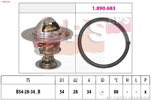 Thermostat, coolant EPS 1.880.834