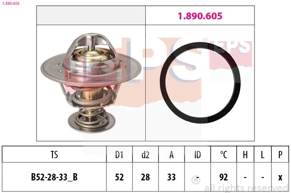 Thermostat, coolant EPS 1.880.928
