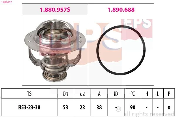 Thermostat, coolant EPS 1.880.957