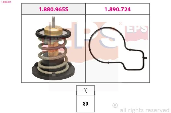 Thermostat, coolant EPS 1.880.965