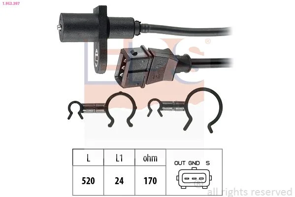 Sensor, crankshaft pulse EPS 1.953.397