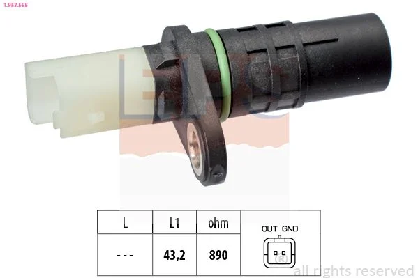 Senzor, impulz ročične gredi EPS 1.953.555