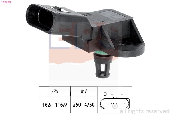 Air Pressure Sensor, altitude adaption EPS 1.993.226