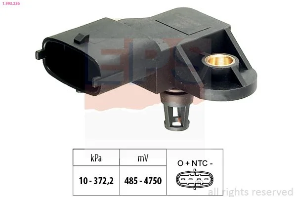 Air Pressure Sensor, altitude adaption EPS 1.993.236