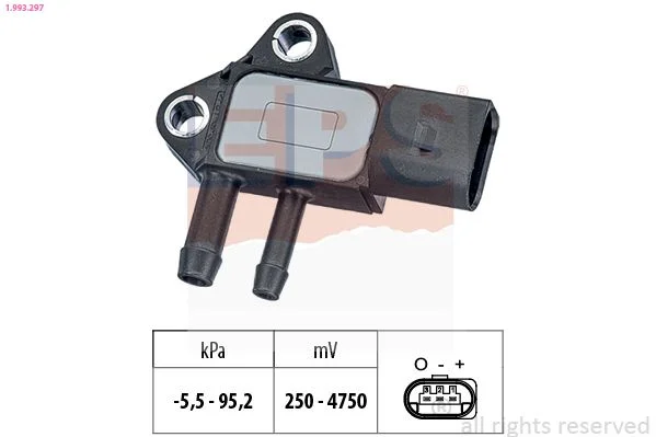 Senzor, izpušni tlak EPS 1.993.297
