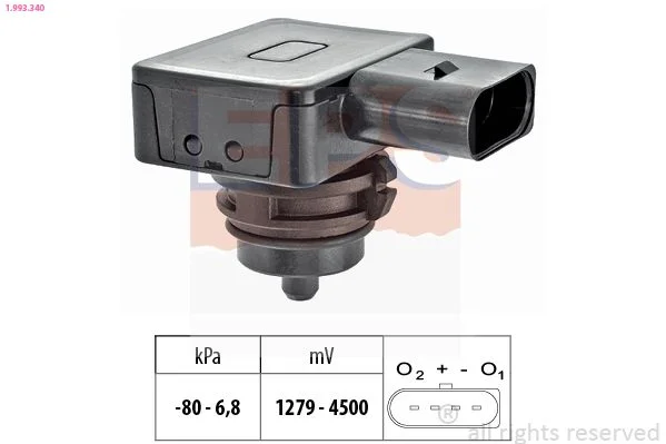 Pressure Sensor, brake booster EPS 1.993.340