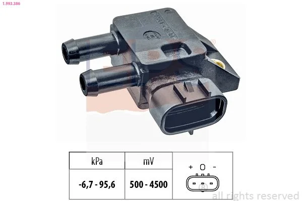Senzor, izpušni tlak EPS 1.993.386