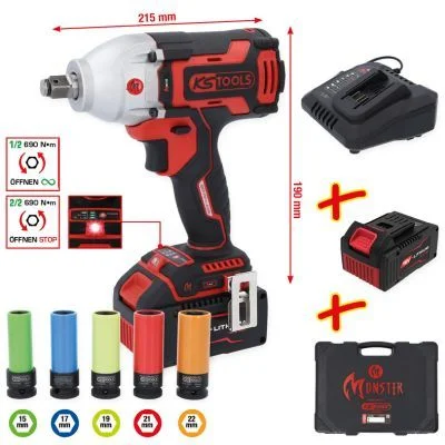 Impact Wrench (rechargeable battery) KS TOOLS 515.6100