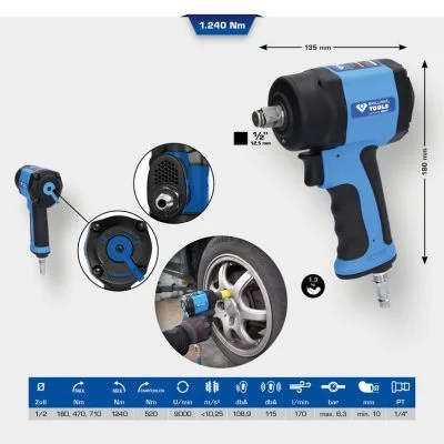 Udarni ključ (stisnjen zrak) KS TOOLS BT160400