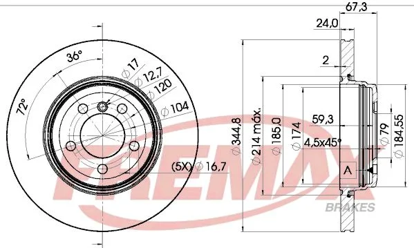 Brake Disc FREMAX BD-6129