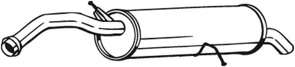 Zadnji dušilec zvoka BOSAL 135-093
